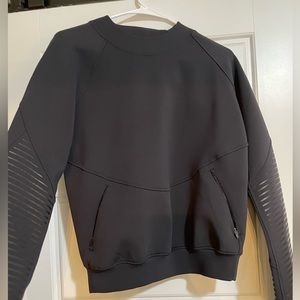 Black lululemon dri fit crewneck hoodie